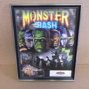 Original Monster Bash Promo Flyer Framed Gamesroom Wall Art