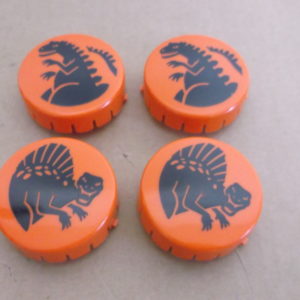 Volcano Pop Bumper Cap set (4) 1981 Gottlieb