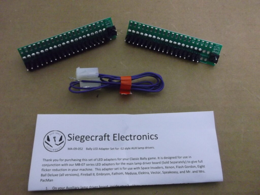 Auxiliary Lamp Driver Board LED Adapter Kit for AS-2518-52 Bally ...