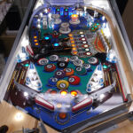 Backbox insert, with new LED player displays added, All wiring hooked up.